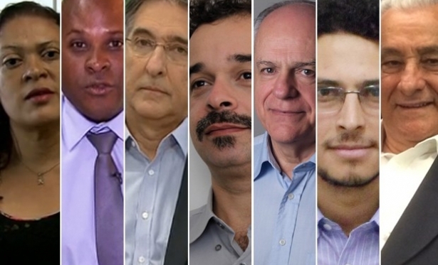 Cinco dos sete candidatos que disputam o governo de Minas Gerais votam em Belo Horizonte neste domingo (5)