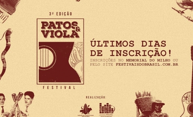 Inscries para Festival Patos e Viola se encerram na prxima quarta-feira